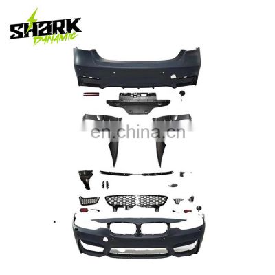 For BMW F30 3 series M3 m power style aero kit front bumper rear bumper side skirts 2013-2020 body kit