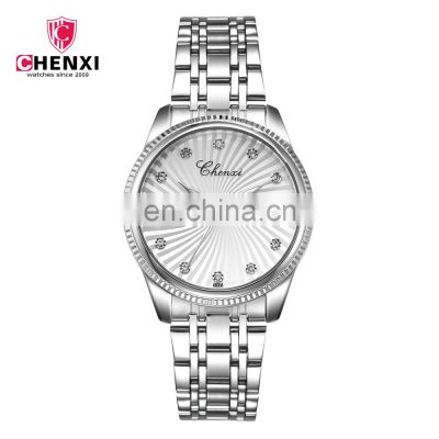 CHENXI 069M Lady's Fashion&Casual Quartz Watch OL Stainless Steel Band Watch Auto Date