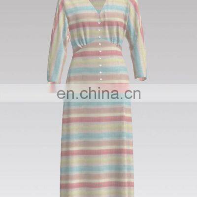 New Arrival Rainbow Crepe Design Two Colorway