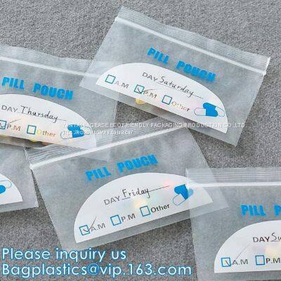 Small Pill Pouch Medical Pill Bags k Bags Virgin Pill Zipper Bags, Medical Use k / Zipper Pharmacy Bags, Pac photo-3