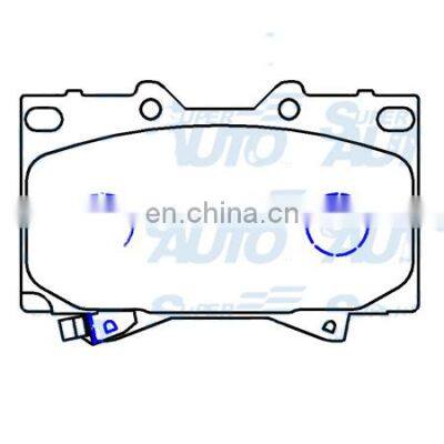 Performance Good Quality  Brake Pads for Toyota Lexus  Car OEM 0446560120 0446560230