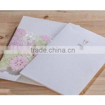 Colorful Embossed Paper for Wedding Card Laser Cut Wedding Invitations photo-2