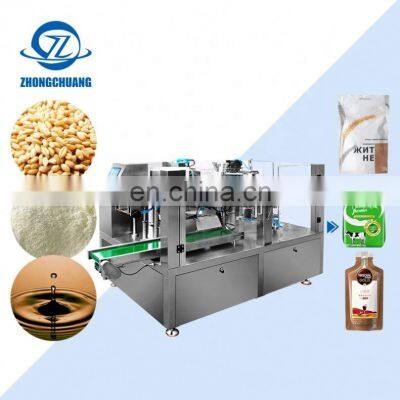 Fight Pack Packages Fruits Fully Automatic Packaging Spout Pouch Zipper Powder Packing Machine