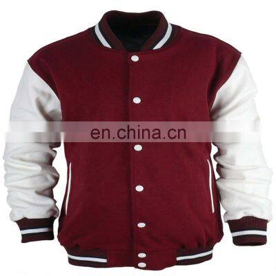 Custom Latest Design Cotton Fleece Varsity Jackets photo-2