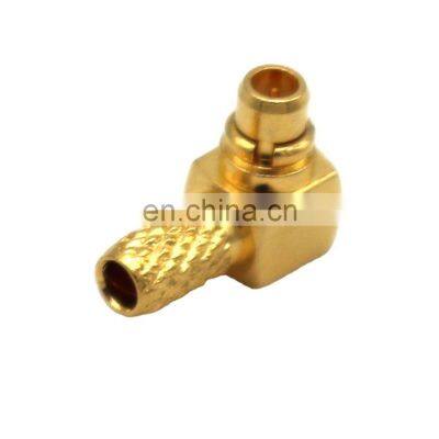 RF Coaxial Connector MMCX Plug Male Right Angel Crimp For RG174 RG316 Cable Connector photo-5
