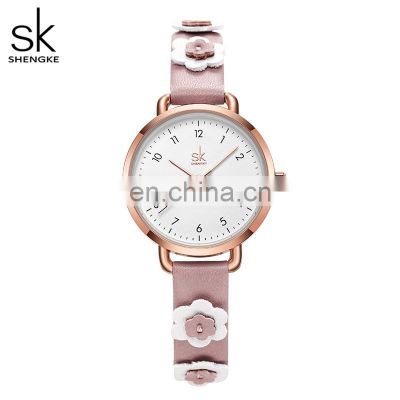 SHENGKE Lovely Students Watches Pink Children Watches Young Girls Cute Wristwatch Dropshipping  Watches