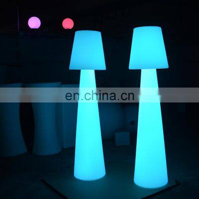 floor lamp outdoor led light /Modern designer decorative rechargeable garden solar led light lamparas color changing floor lamp