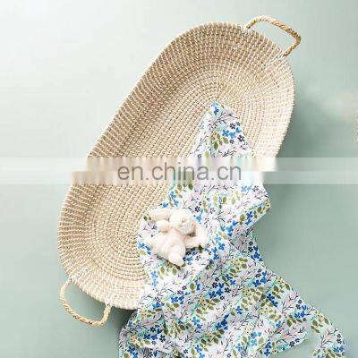 Handwoven Seagrass Baby Changing Basket Best Seller Storage basket Woven High Quality vietnam