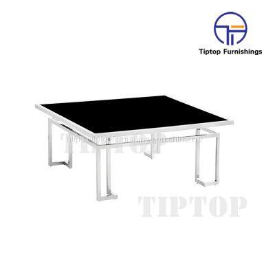 Best selling world-class stainless steel table with copper antique luxury table with stone top at an affordable price