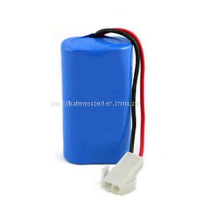 6.4V 600mAh 14500 2S1P LiFePO4 battery pack Rechargeable lithium battery for Emergency light