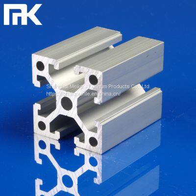 MK-8-4040F 4040 Aluminum T Slot Extrusion Industrial Customized Silver Anodized for Workstation Factory Price