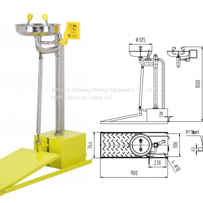 Carbon Steel Automatic Emptying Anti-freeze Vertical Eyewash