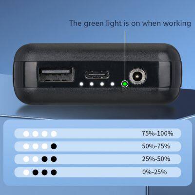 10,000mah Battery 7.4V 3A Electric Heating Suit Power Bank 5V 2A Mobile Power Supply photo-3