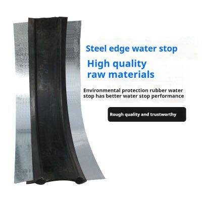 Buried Steel Edge Rubber Waterstop in Bridge and Tunnel Construction Joint Deformation Joint Back Attached Rubber Waterstop photo-4