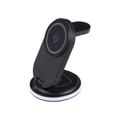 Earphone Wireless Charger 3 in 1 Multi-function Mobile Phone Magnetic Charging Stand High Power Fast Charging Station