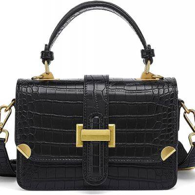 Women's Small Classy Crossbody Purse Top Handle Handbags Leather Satchel Bags for Women