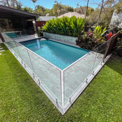 Quality Glass Pool Fences & Glass Railings  frameless glass fence,safety barrier  ½ inch tempered safety glass