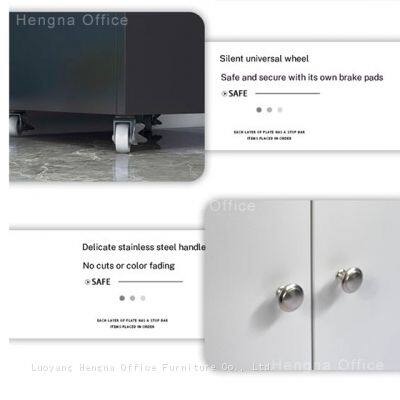 Steel Copier Base Cabinet | Lockable Storage With Shelves for Office Printers | Durable Office Equipment for Schools photo-4
