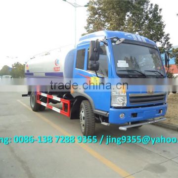 Cheap price 8m3 / 10m3 FAW 4x2 135HP / 144HP water tank truck for sale