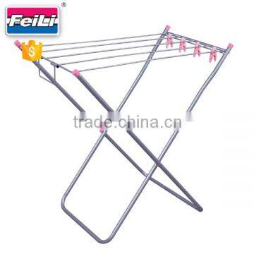 Feili kids educational toy folding clothes hanger laundry rack