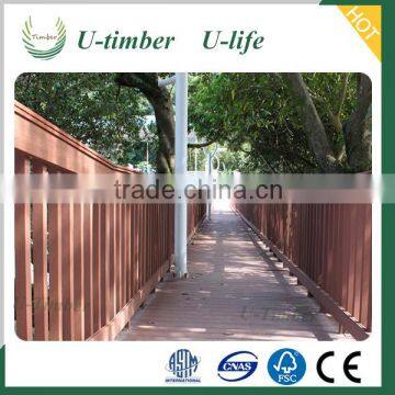 Composite hot selling deep embossing wpc decking 140x21mm