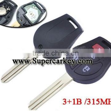 High quality 3+1 button remote key with 315MHZ for Nissa