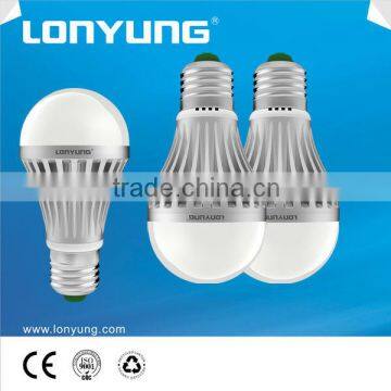 New design good heat dissipation energy saving milky pc cover dimmable led bulb light