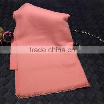 New Winter Fashion Fringe Plain Women Cashmere Shawl photo-6