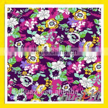 floral print fabric for girl dress rayon jersey