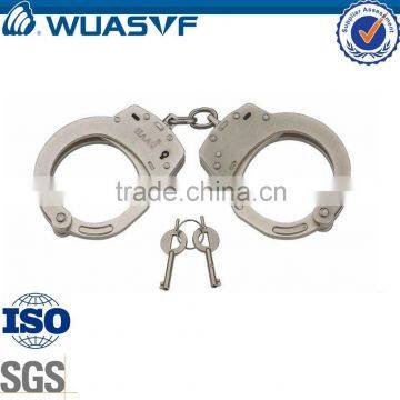 Police chain connected handcuffs