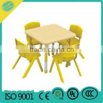 Funny Colorful 6 People Adjustable Kindergarten School Furniture