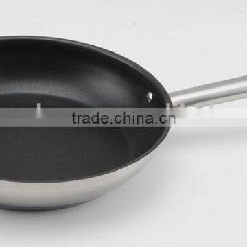 stainless steel fry pan with non-stick