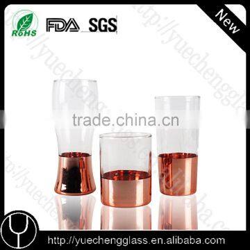 Personalized hot sell glass tumbler /wholesale fancy drinking glass