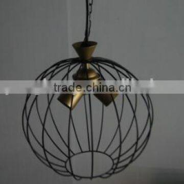 Simple cage pendant lighting