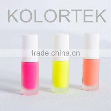 Neon nail polish colorants, nail polish fluorescent colorants