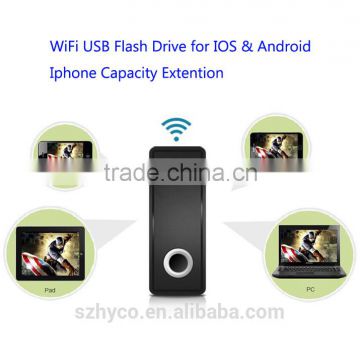 Wifi USB Flash Drive 8-32GB For Android and IOS with Free APP