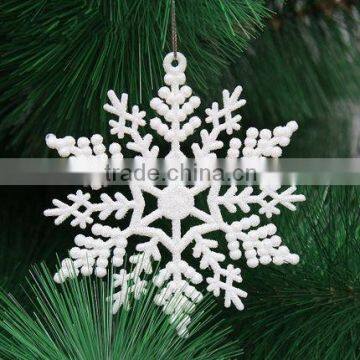 2016 hot wholesale White snowflake Christmas tree hanging decoration