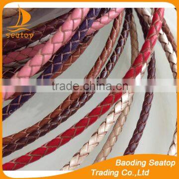 Wholesale jewelry accessories genuine braided leather cord