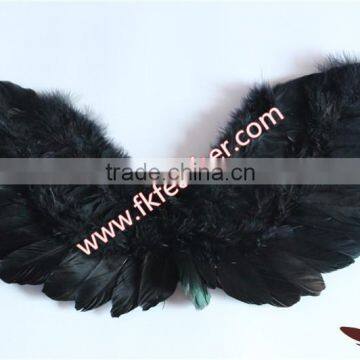 Wholesale Products Black Goose Feather Small Angel Wings For Crafts