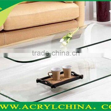 top grade clear acrylic tea table for home,hotel,KTV and bar, hot sale transparent acrylic tea table with hot-bend forming