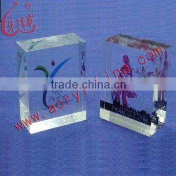 acrylic diamond paperweight/acrylic cube paperweight/Customized Acrylic Various shapes blank Paperweight