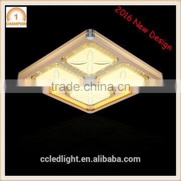 2016 New Design square led ceiling light fixture 750X750mm 60WX2