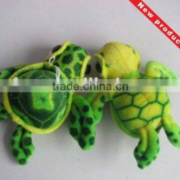 Green 8 inch promotional mini soft toy turtle