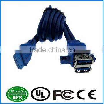 USB3.0 20Pin ATX board Extension Adapter USB3.0 Cable