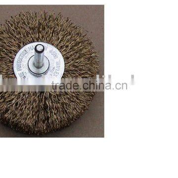 Circular /wheel brush-crimped wire(3-5pcs wire-twisted with shank