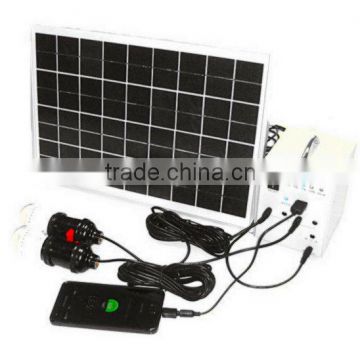 20w home solar panel system with LED lights