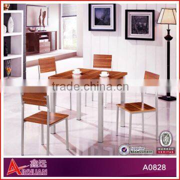 B0828 dining room furniture / square dining table with 4 chairs / new classic wooden dining room set