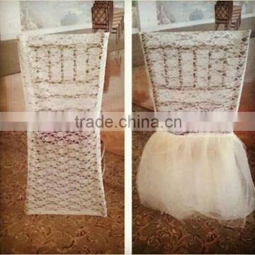 soft folding sequin ruffled chair cover
