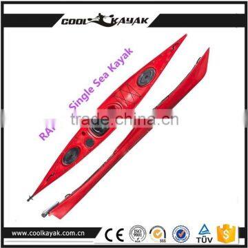 RAPIER-Single barato sea Kayak for exploration from Ningbo Cool Kayak Supplier sit-on top plastic kayak with rudder system                        
                                                Quality Choice