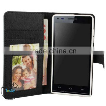 PURE HANDMADE BUSINESS BOOK STYLE PHONE COVER CASE FOR HUAWEI ASCEND P7 MINI